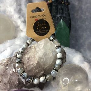 Handcrafted Marbled Agates Bracelet